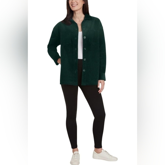 NWOT- Matty M Deep Green Corduroy Jacket, Size Large - Picture 1 of 6